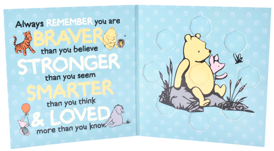 WINNIE THE POOH 9 COIN 50P ALBUM CHRISTOPHER ROBIN PIGLET EEYORE