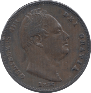 1836 FARTHING ( GVF ) - Farthing - Cambridgeshire Coins