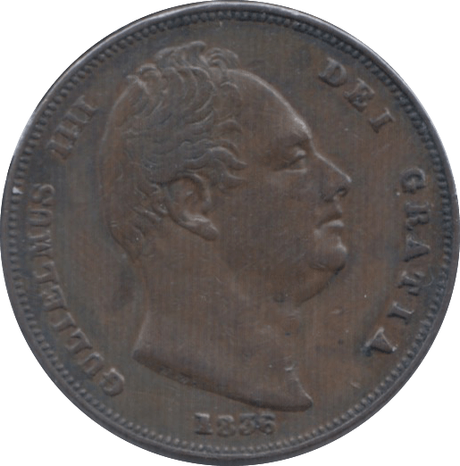 1836 FARTHING ( GVF ) - Farthing - Cambridgeshire Coins