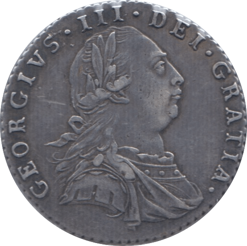 1787 SIXPENCE ( GVF ) 1