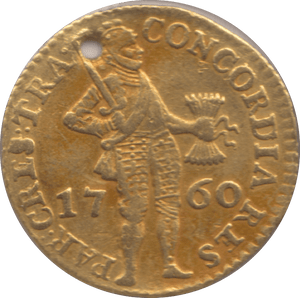 1760 GOLD DUCAT HOLLAND