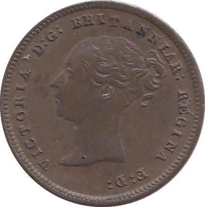 1843 HALF FARTHING ( AUNC ) B - Half Farthing - Cambridgeshire Coins