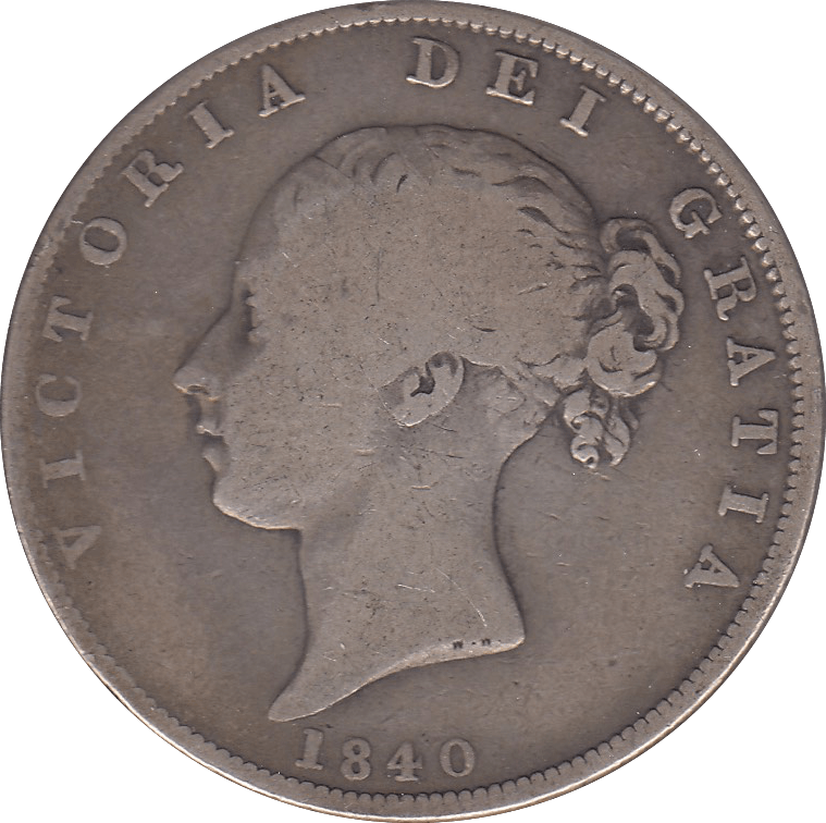 1840 HALFCROWN ( F ) - Halfcrown - Cambridgeshire Coins