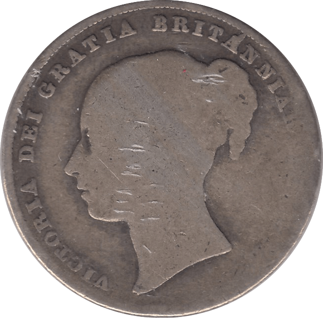 1844 SHILLING ( FAIR ) B - Shilling - Cambridgeshire Coins