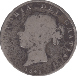 1844 HALFCROWN ( FAIR ) D - Halfcrown - Cambridgeshire Coins