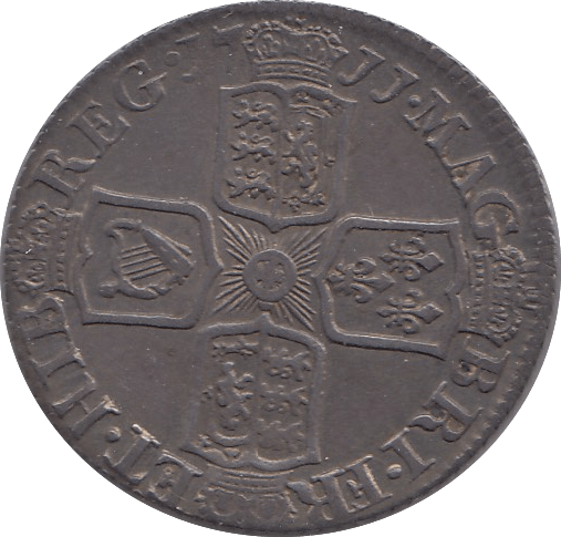 1711 SIXPENCE ( EF )