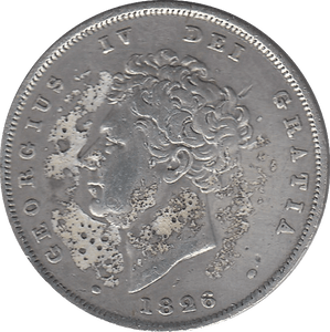 1826 SHILLING ( F ) F - Shilling - Cambridgeshire Coins