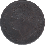 1822 FARTHING ( F ) 1