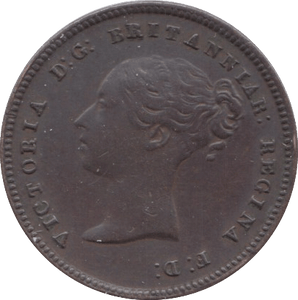 1844 HALF FARTHING ( EF ) 3 - Half Farthing - Cambridgeshire Coins