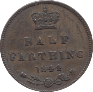 1844 HALF FARTHING ( EF ) 3 - Half Farthing - Cambridgeshire Coins