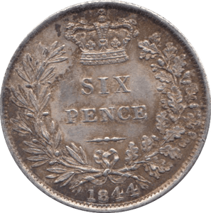 1844 SIXPENCE ( EF ) 3 - Sixpence - Cambridgeshire Coins