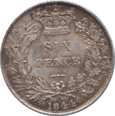 1844 SIXPENCE ( EF ) 3 - Sixpence - Cambridgeshire Coins