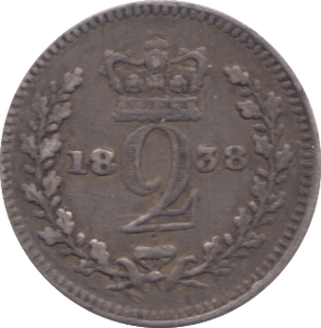 1838 MAUNDY TWO PENCE ( GF ) 3 - Maundy Coins - Cambridgeshire Coins