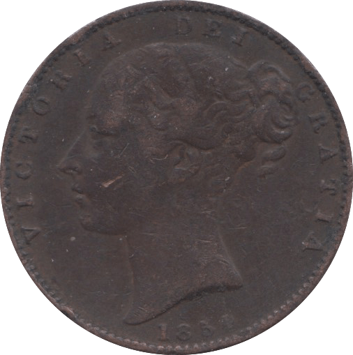 1854 FARTHING ( GF ) 6 - Farthing - Cambridgeshire Coins
