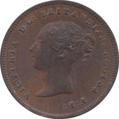 1843 HALF FARTHING ( GVF ) 9 - Half Farthing - Cambridgeshire Coins