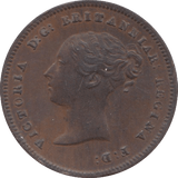 1843 HALF FARTHING ( GVF ) 9 - Half Farthing - Cambridgeshire Coins