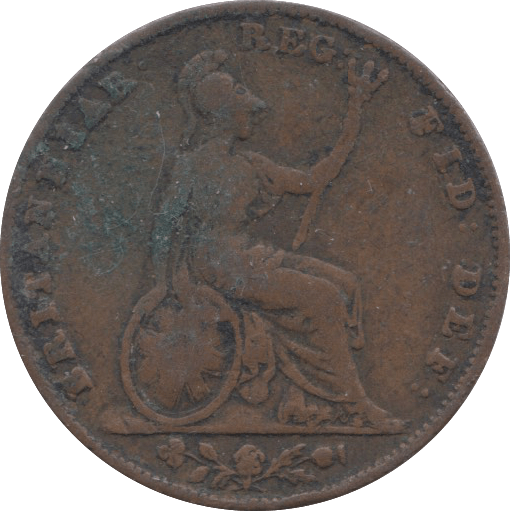 1845 FARTHING ( F ) - Farthing - Cambridgeshire Coins