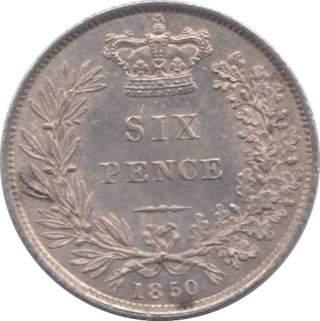 1850 SIXPENCE( UNC ) - Shilling - Cambridgeshire Coins