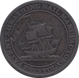 1811 HALFPENNY TOKEN BRISTOL & LDN ( REF 9 )