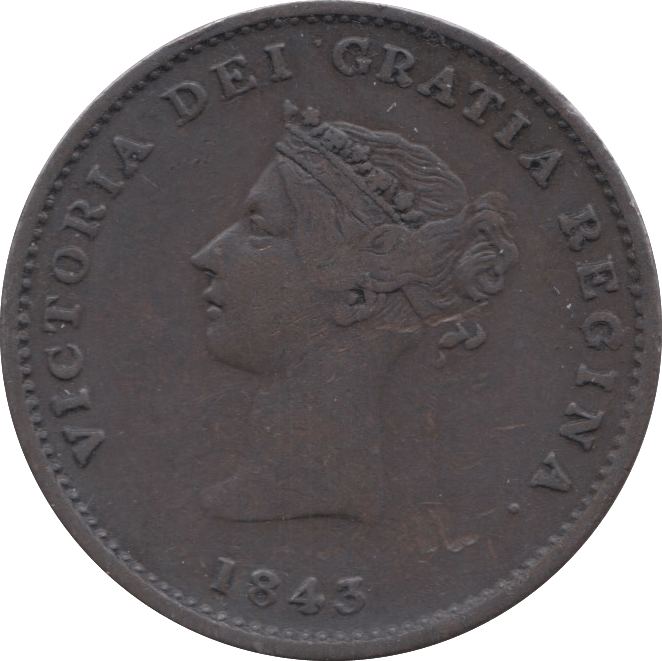 1843 HALFPENNY TOKEN NEW BRUNSWICK CANADA ( REF 2 ) - Token - Cambridgeshire Coins