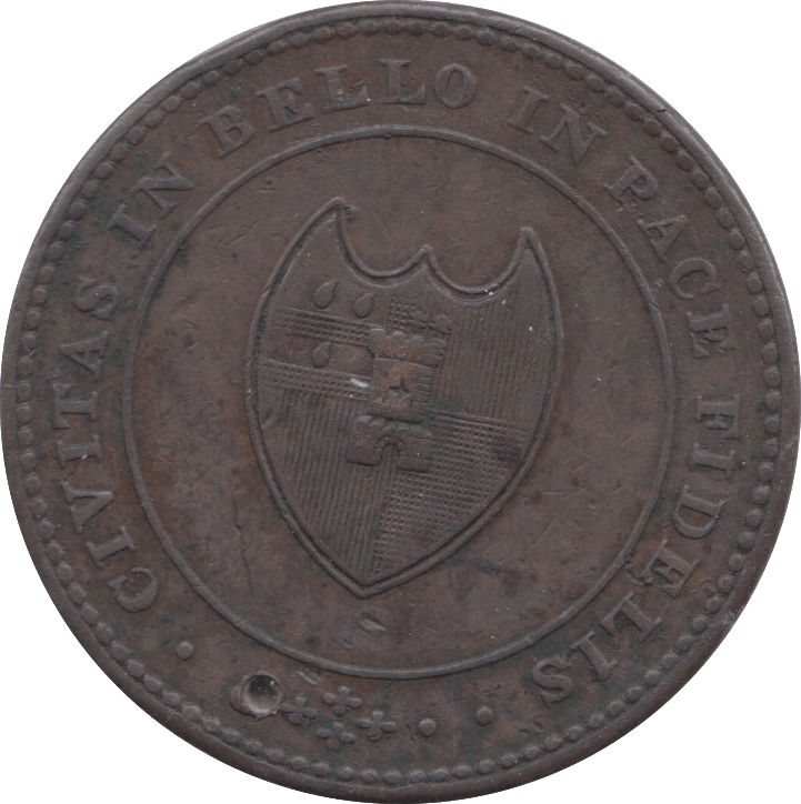 1811 HALFPENNY TOKEN WORCESTER ( REF 12 )