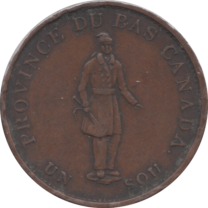 1837 HALFPENNY TOKEN PROVINCE OF CANADA ( REF 5 ) - Token - Cambridgeshire Coins