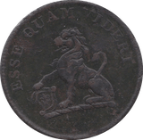 1812 HALFPENNY TOKEN HULL ( REF 7 )