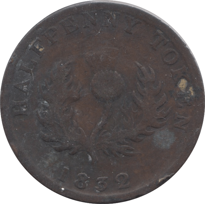 1832 HALFPENNY TOKEN NOVA SCOTIA CANADA ( REF 13 ) - Token - Cambridgeshire Coins