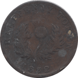 1832 HALFPENNY TOKEN NOVA SCOTIA CANADA ( REF 13 ) - Token - Cambridgeshire Coins