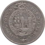 1811 SILVER TOKEN BRISTOL XII PENCE ( REF 26 )