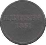 1831 TOKEN KINNEFF COMMUNION ( REF 25 ) - Token - Cambridgeshire Coins