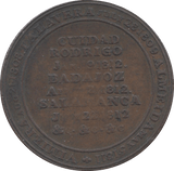 1808 HALFPENNY TOKEN CANADA DUKE OF WELLINGTON ( REF 11 )