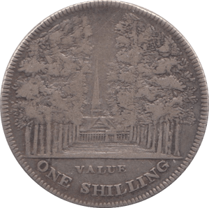 1811 SILVER TOKEN ONE SHILLING CHELTENHAM ( REF 30 )