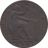 1790 HALFPENNY TOKEN WARWICKSHIRE VULCAN J.WILKENSON DH 426 ( REF 42 )