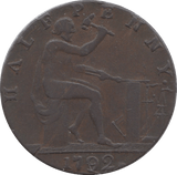 1792 HALFPENNY TOKEN WARWICKSHIRE VULCAN J.WILKENSON DH 451 C ( REF 41 )