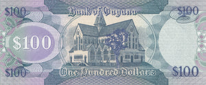 100 DOLLARS BANKNOTE GUYANA REF 1123