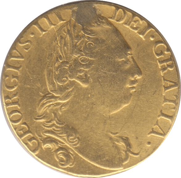 1779 GOLD ONE GUINEA GOLD ( GVF ) PLUGGED