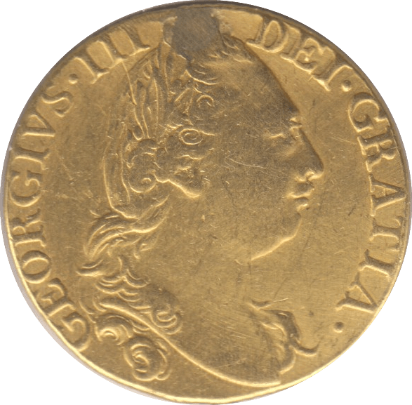 1779 GOLD ONE GUINEA GOLD ( GVF )