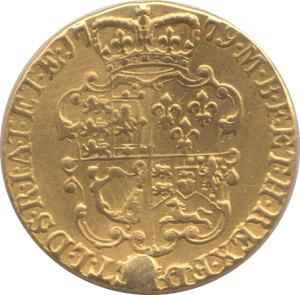 1779 GOLD ONE GUINEA GOLD ( GVF )