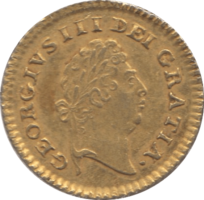 1800 GOLD THIRD GUINEA ( GVF ) GOLD GEORGE III