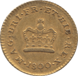 1800 GOLD THIRD GUINEA ( GVF ) GOLD GEORGE III