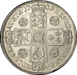 1739 CROWN ( EF ) ROSES EDGE DVODECIMO GEORGE II
