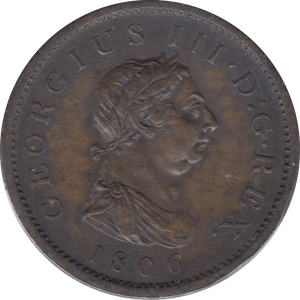 1806 PENNY ( EF ) 5