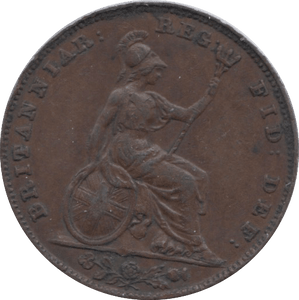 1843 FARTHING ( EF ) 3 - Farthing - Cambridgeshire Coins