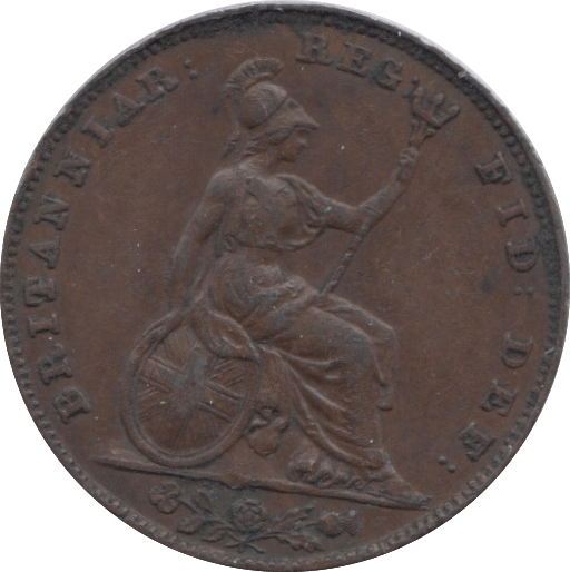 1843 FARTHING ( EF ) 3 - Farthing - Cambridgeshire Coins
