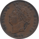 1827 THIRD FARTHING ( EF ) 3 - One Third Farthing - Cambridgeshire Coins