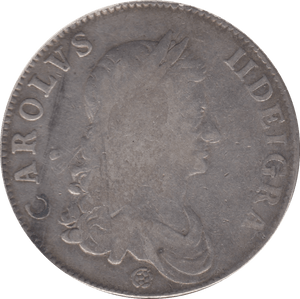 1662 CROWN ROSE BELOW BUST ( FINE )