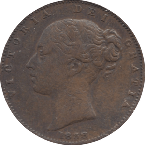 1838 FARTHING ( VF ) - Farthing - Cambridgeshire Coins