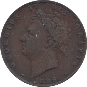 1826 FARTHING ( VF ) - Farthing - Cambridgeshire Coins