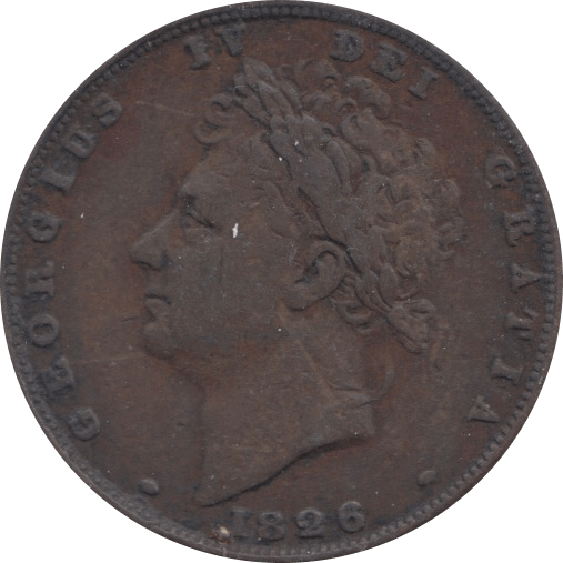 1826 FARTHING ( VF ) - Farthing - Cambridgeshire Coins